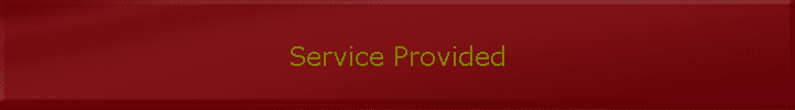 Service Provided